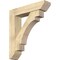 Ekena Millwork Merced Slat Rough Sawn Bracket w/ Offset Brace, Douglas Fir, 8"W x 36"D x 40"H BKT0806X36X40MRC06RDF - alternate 1